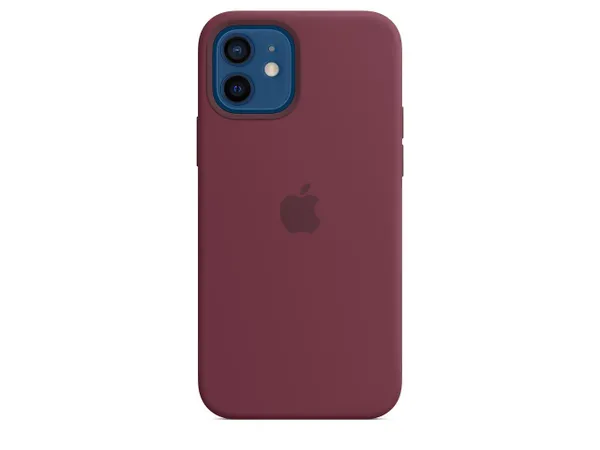 iPhone 12  12 Pro Silicone Case with MagSafe - Plum - Apple