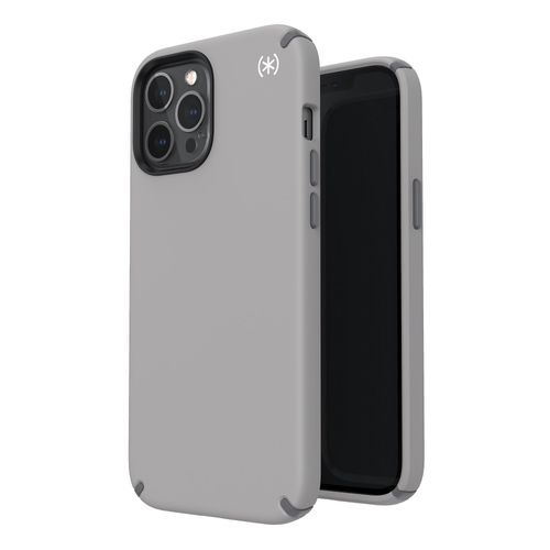 SPECK Etui Presidio2 Pro do iPhone 12 Pro Max z powłoką MICROBAN (Cathedral Grey/Graphite Grey)-Zdjęcie-0