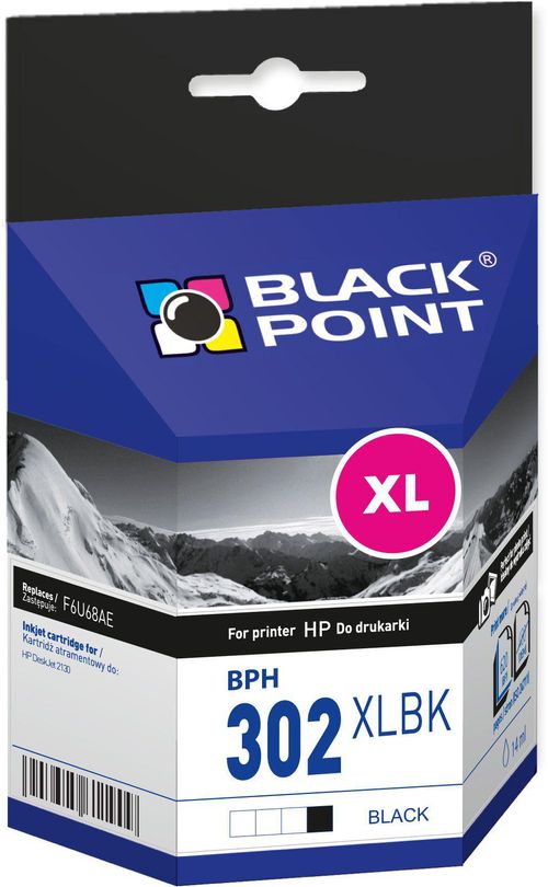 BLACK POINT BPH302XLBK Zamiennik do HP302XL F6U68AE-Zdjęcie-0