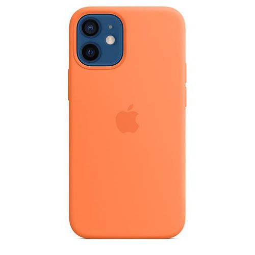APPLE Etui do iPhone 12 mini Silicone Case with MagSafe - Kumquat-Zdjęcie-0