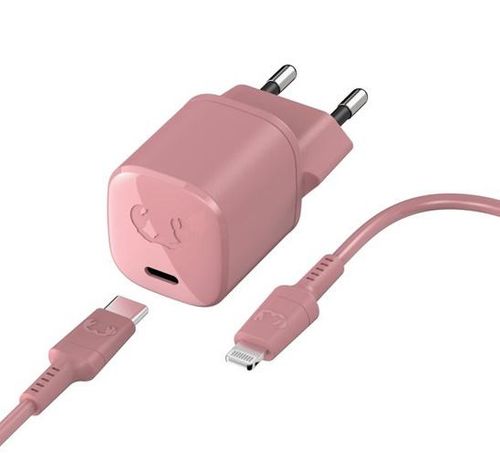 FRESH'N'REBEL USB-C 18W + kabel lightning Dusty Pink-Zdjęcie-0